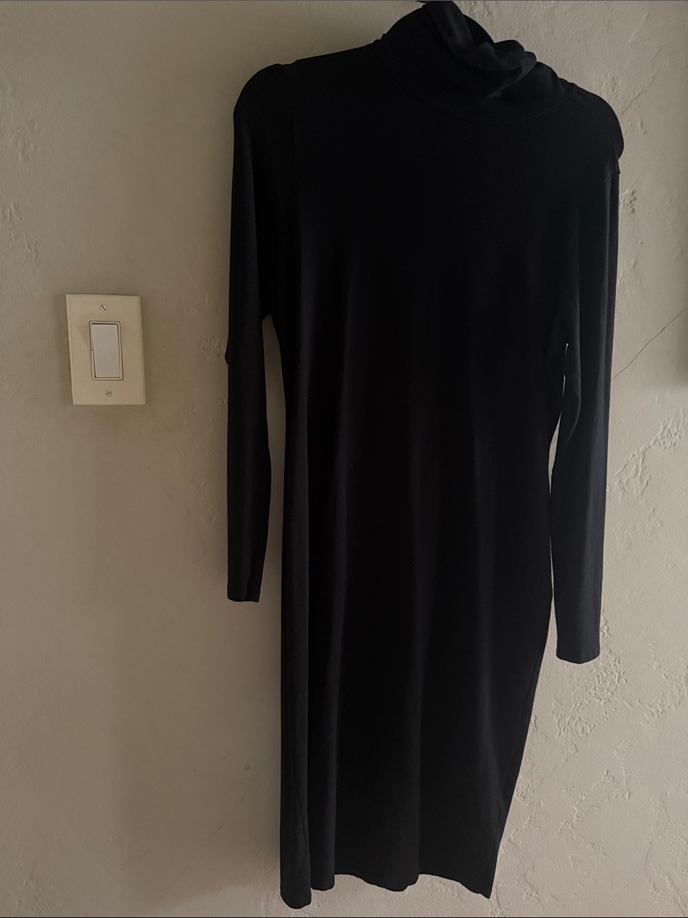 ASOS Black Turtleneck Long-Sleeve Women’s Midi Dress